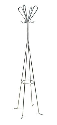 Lot 291 - A contemporary chrome hat and coat stand