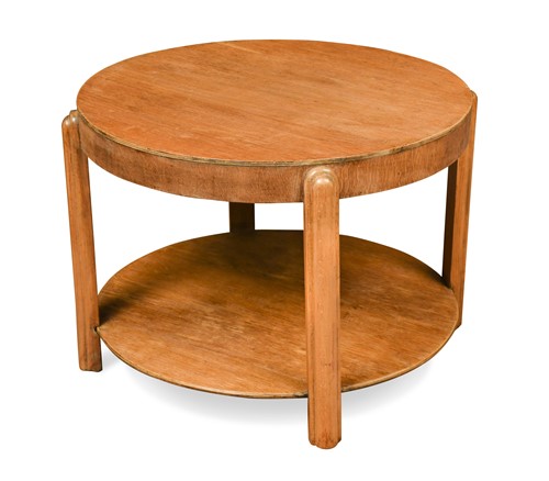 Lot 241 - An Art Deco period pale oak lamp table