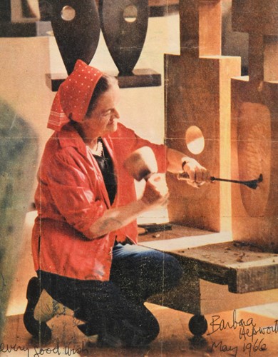 Lot 305 - A signed printed image of Barbara Hepworth