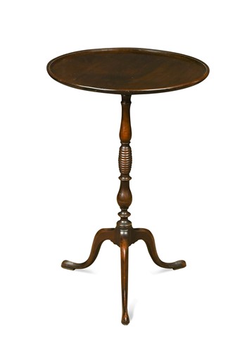 Lot 685 - A tripod table with dish top, 19th century