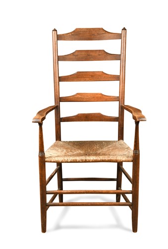 Lot 207 - Attributed to Philip Clissett (1817-1913), an Arts and Crafts 'Clissett' chair