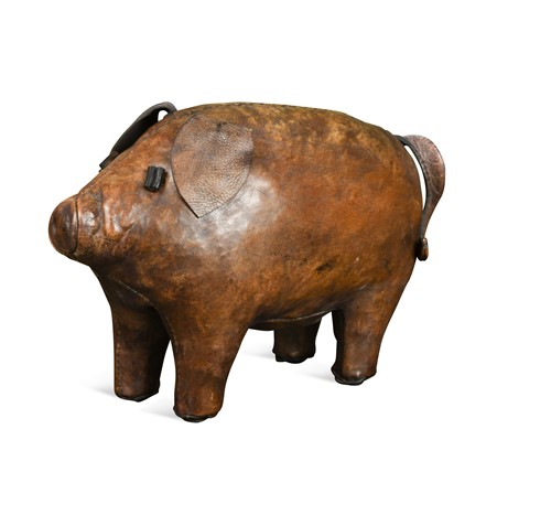 Lot 129 - Manner of Omersa for Liberty & Co., a leather pig