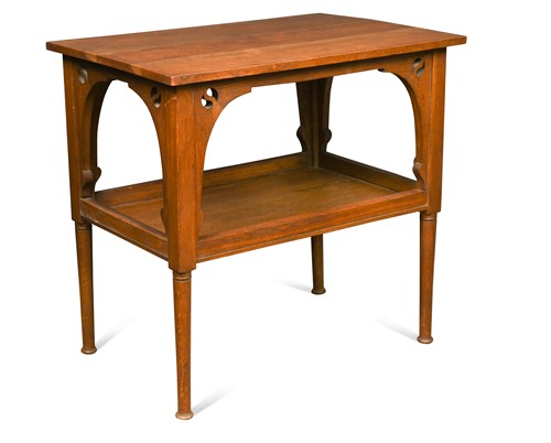 Lot 210 - An Arts & Crafts oak occasional table