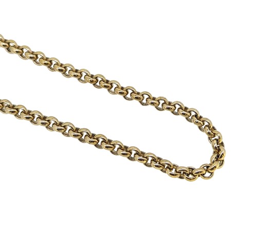 Lot 249 - A 9ct gold belcher chain