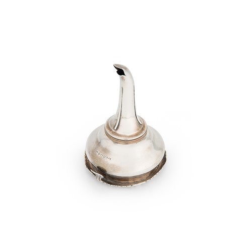 Lot 680 - Newcastle - A George III silver 2-piece wine funnel