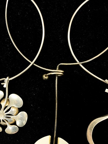 Lot 185 - Agnete Dinesen for Anton Michelsen, a Danish silver and enamel necklace