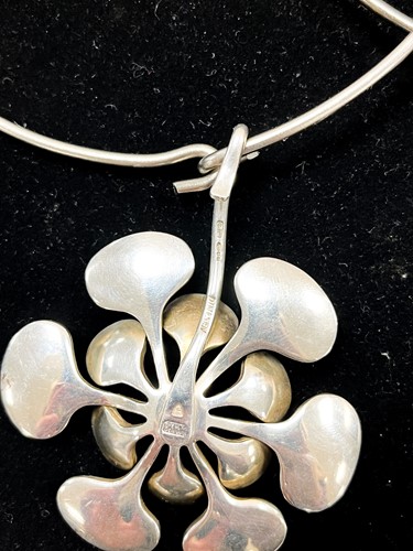 Lot 185 - Agnete Dinesen for Anton Michelsen, a Danish silver and enamel necklace