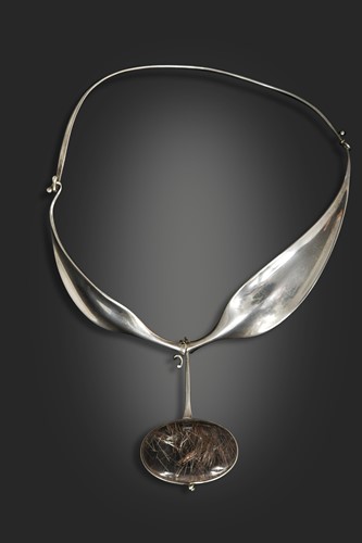 Lot 186 - Vivianna Torun Bülow-Hübe for Georg Jensen, a Danish metalwares necklace