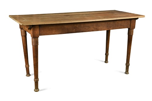 Lot 209 - Attributed to William Birch, an Arts & Crafts beech dining table