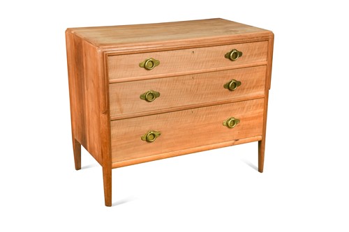 Lot 238 - Bath Cabinet Makers for Heal's, an Art Deco bleached walnut chest of drawers