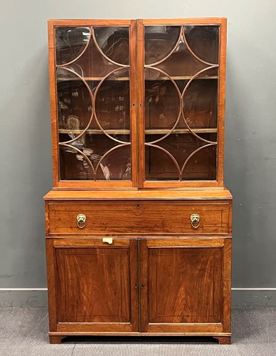 Lot 789 - A 19th century secretaire bureau bookcase, 203...