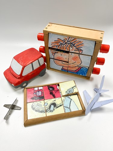 Lot 98 - Tom Karen, a group of mostly wooden models and toys