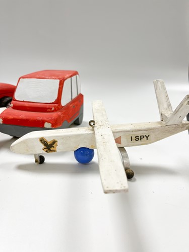 Lot 98 - Tom Karen, a group of mostly wooden models and toys