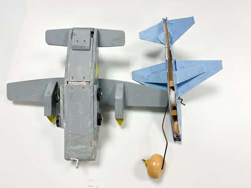 Lot 98 - Tom Karen, a group of mostly wooden models and toys