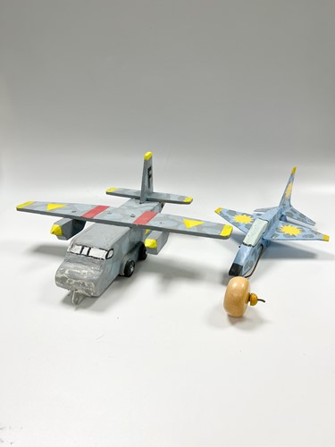 Lot 98 - Tom Karen, a group of mostly wooden models and toys