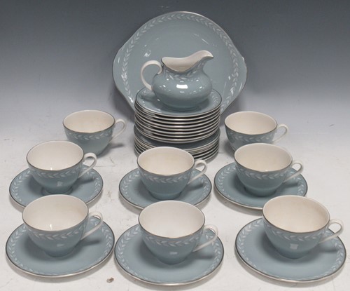 Lot 128 - A Royal Doulton Aegean pattern tea service in...