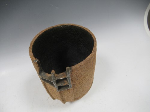 Lot 21 - A modern ovoid vase decorated with coloured...