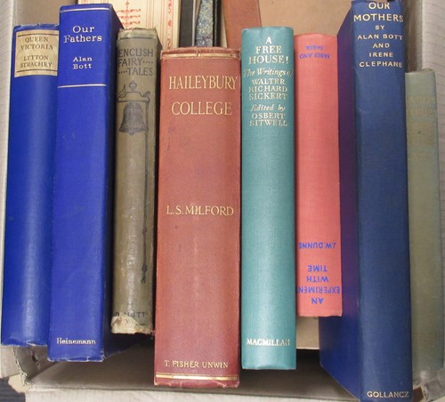 Lot 93 - Four boxes of books, to include mainly 20th...