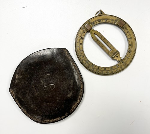 Lot 371 - A brass universal equinoctial ring dial, unsigned, late 17th century