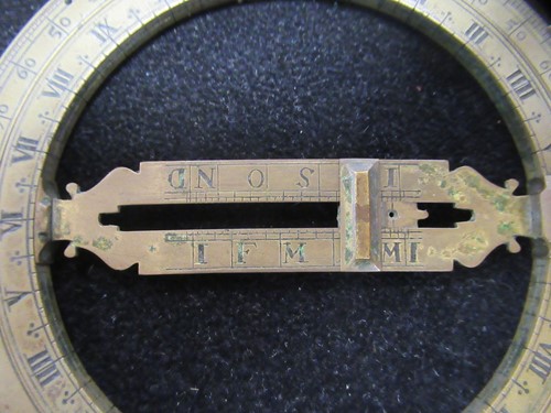 Lot 371 - A brass universal equinoctial ring dial, unsigned, late 17th century
