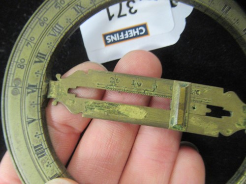 Lot 371 - A brass universal equinoctial ring dial, unsigned, late 17th century