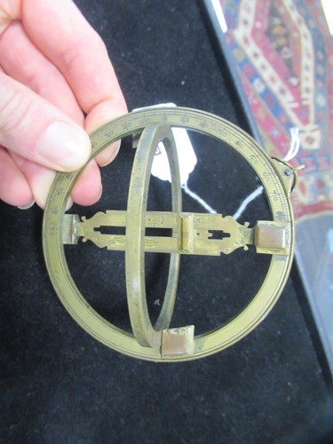 Lot 371 - A brass universal equinoctial ring dial, unsigned, late 17th century