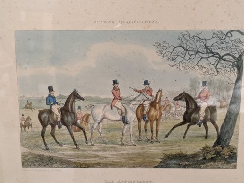 Lot 506 - Six hand-coloured etchings after Henry Alken...