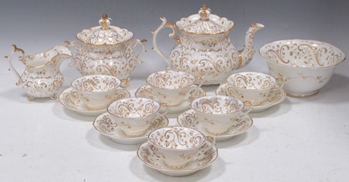 Lot 1 - A Rockingham tea and coffee service, circa...