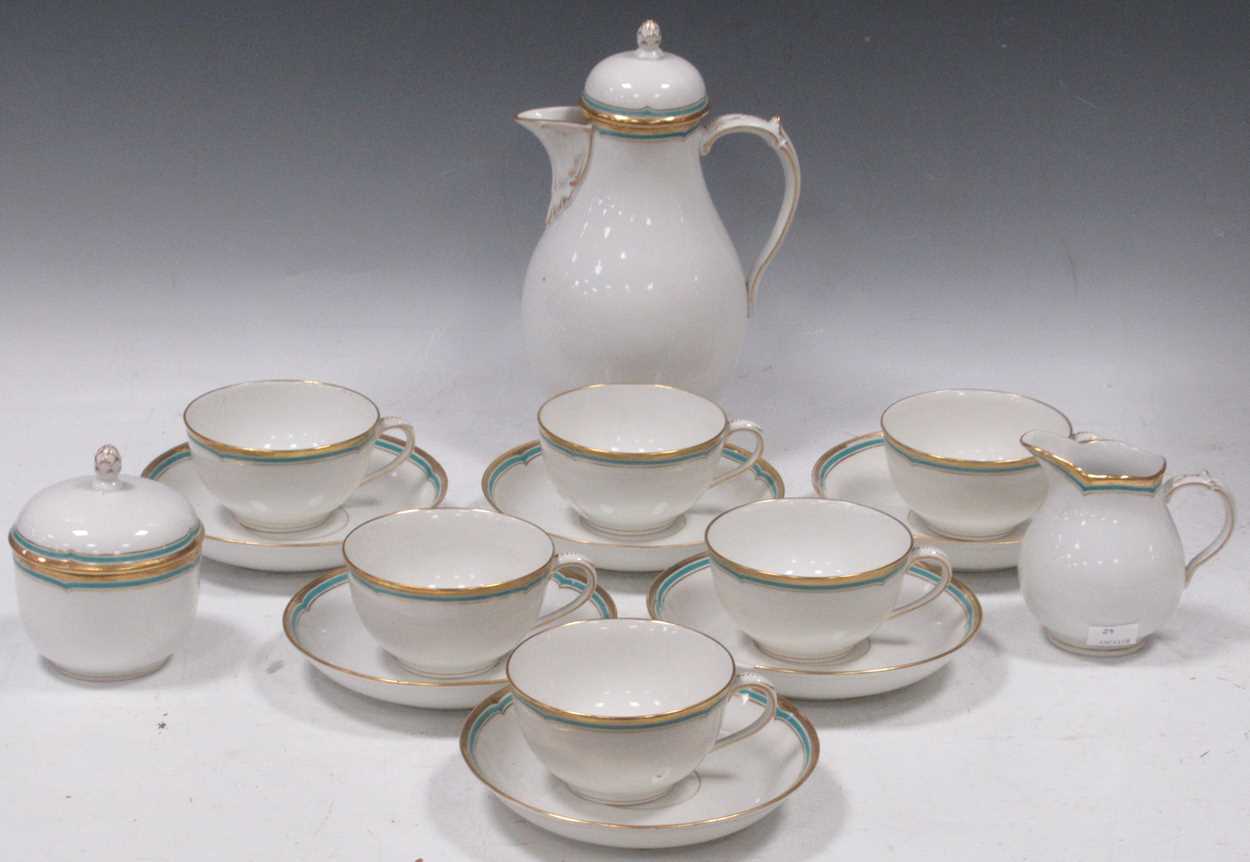 Lot 16 - A KPM factory part tea and coffee service,...