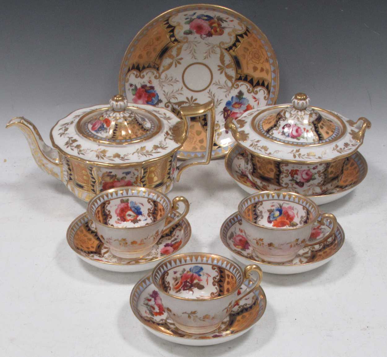 Lot 23 - A J&W Ridgway tea and coffee service, circa...