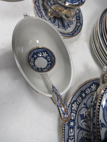 Lot 24 - A Hill Pottery Madras pattern dinner service,...