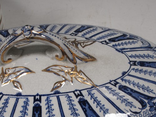 Lot 24 - A Hill Pottery Madras pattern dinner service,...