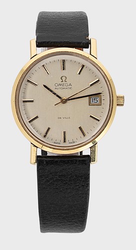 Lot 380 - Omega - An 18ct gold 'de Ville' wristwatch