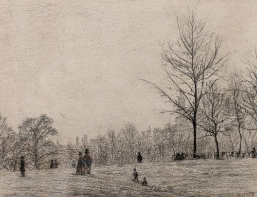 Lot 519 - Circle of James McNeill Whistler PRBA (1834-1903)