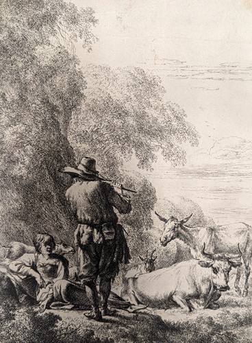 Lot 495 - Nicolaes Pietersoon Berchem (Dutch. 1620-1683)