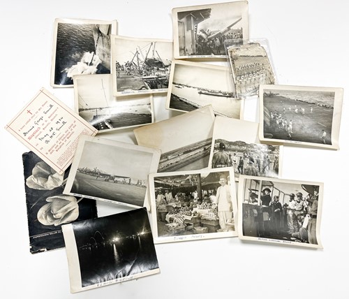 Lot 94 - Singapore Interest: a collection of black and white photographs mainly World War II, circa 1945