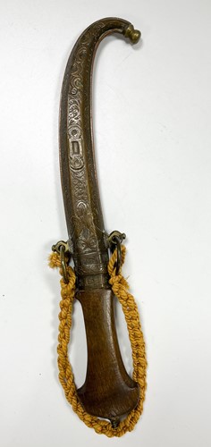 Lot 92 - A rhino handled dagger Jambiya, North Africa, Morocco