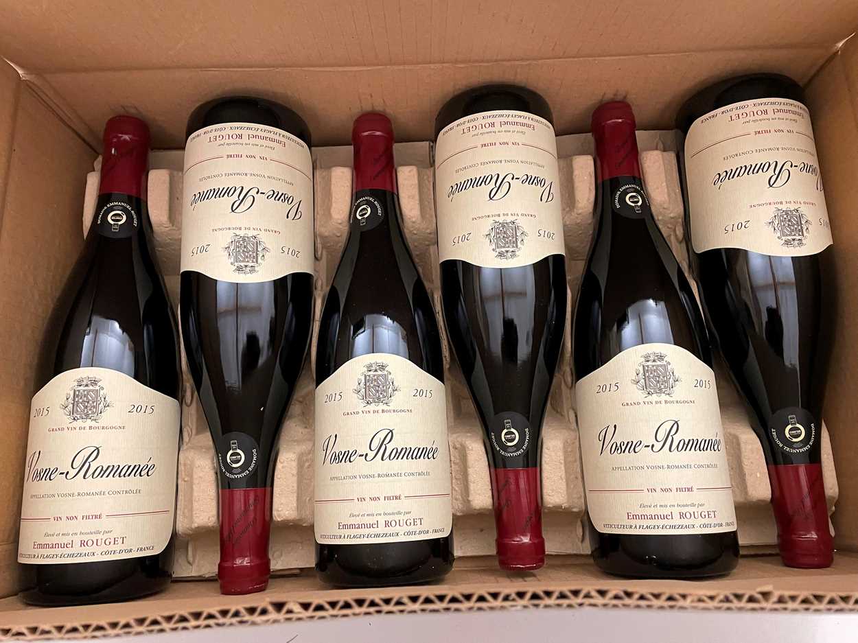 Lot 27 - Vosne-Romanée 2015, Emmanuel Rouget, 6 bottles...