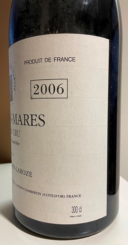Lot 40 - Bonnes Mares Grand Cru 2006, Domaine...