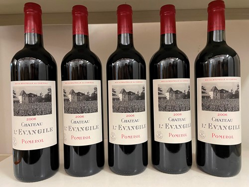 Lot 57 - Chateau L'Evangile, Pomerol 2006, 5 bottles