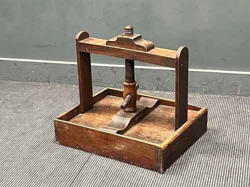Lot 671 - A 19th century oak table top book/ flower...