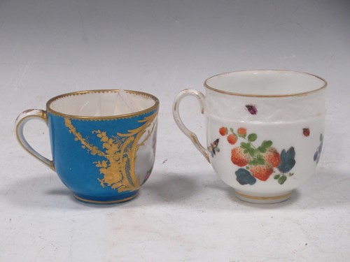 Lot 26 - An 18th century Sèvres coffee cup, the bleu...