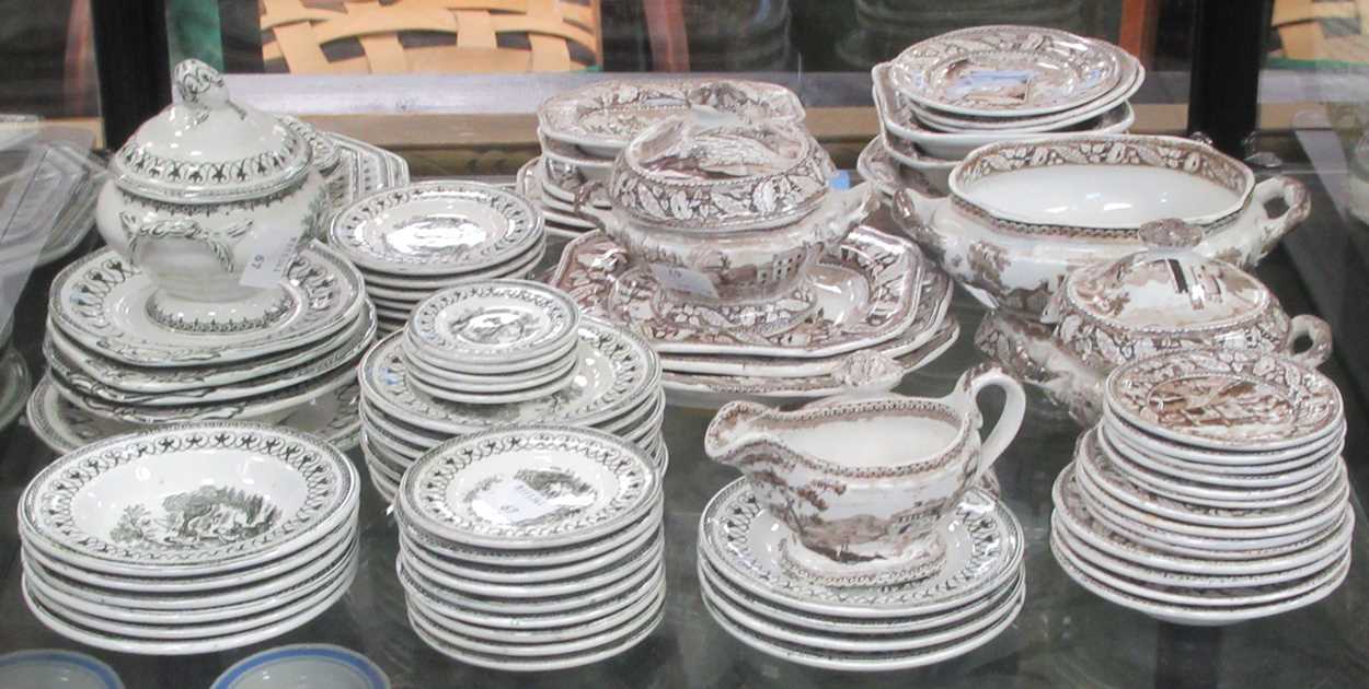 Lot 88 - A 19th century doll's house dinner service in...