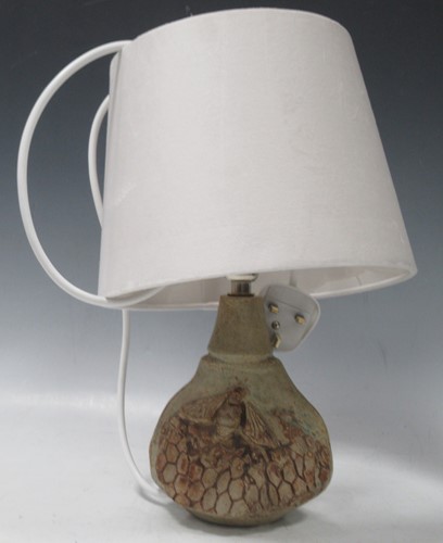 Lot 31 - Bernard Rooke (1938-) Bee table lamp, 16.5cm high