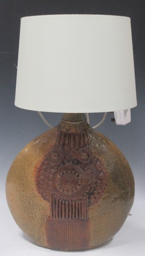 Lot 33 - Bernard Rooke (1938-) table lamp total height...