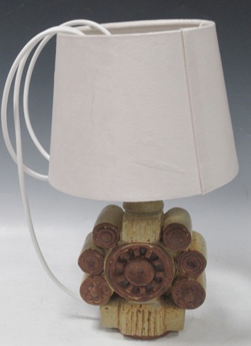 Lot 32 - Bernard Rooke (1938-) Brutalist table lamp,...