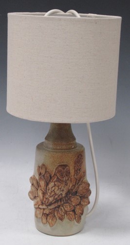 Lot 30 - Bernard Rooke (1938-) Owl table lamp total...