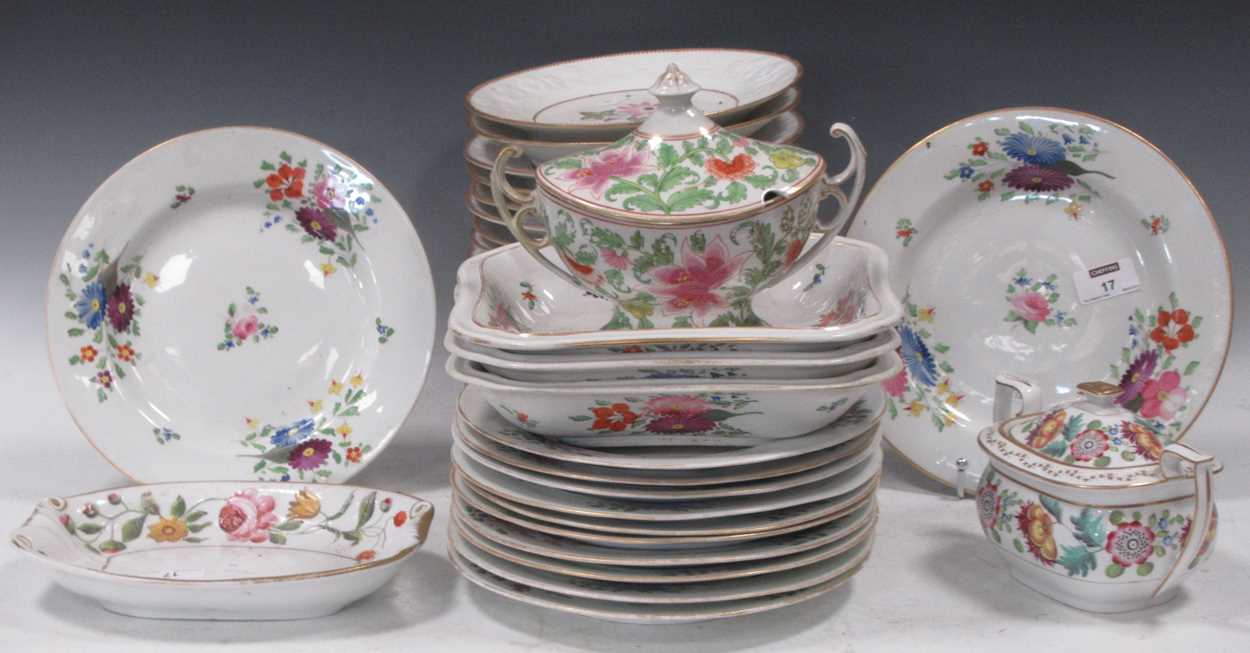 Lot 17 - A part Chamberlain Worcester dessert service...