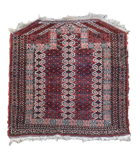 Lot 708 - A Turkoman Asmalyk rug, 19th century