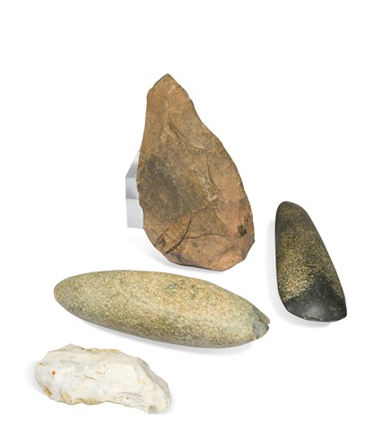 Lot 615 - Two Palaeolithic hand axes